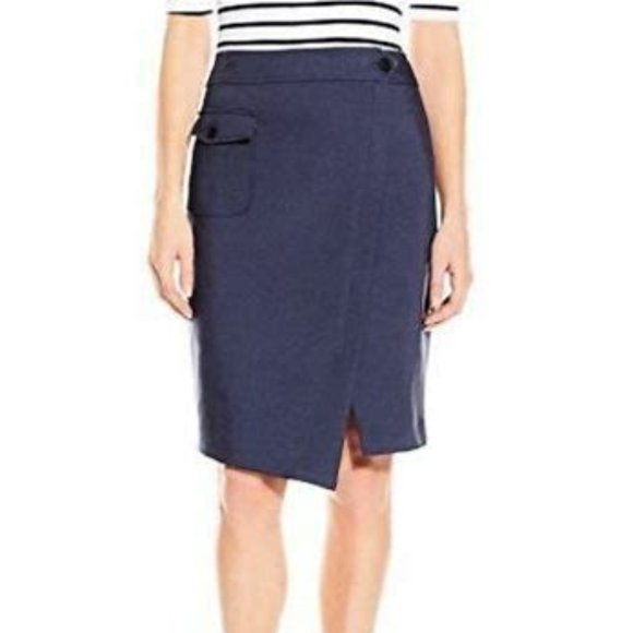 ANNE KLEIN CADET SKIRT NAVY BLUE NWT SIZE 14 - Picture 1 of 8
